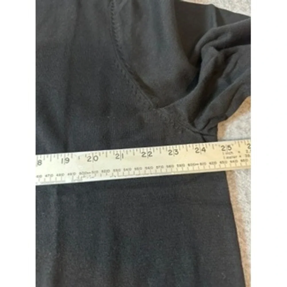 George Mens Black Quarter Zip Mock Neck Sweater XL NEW